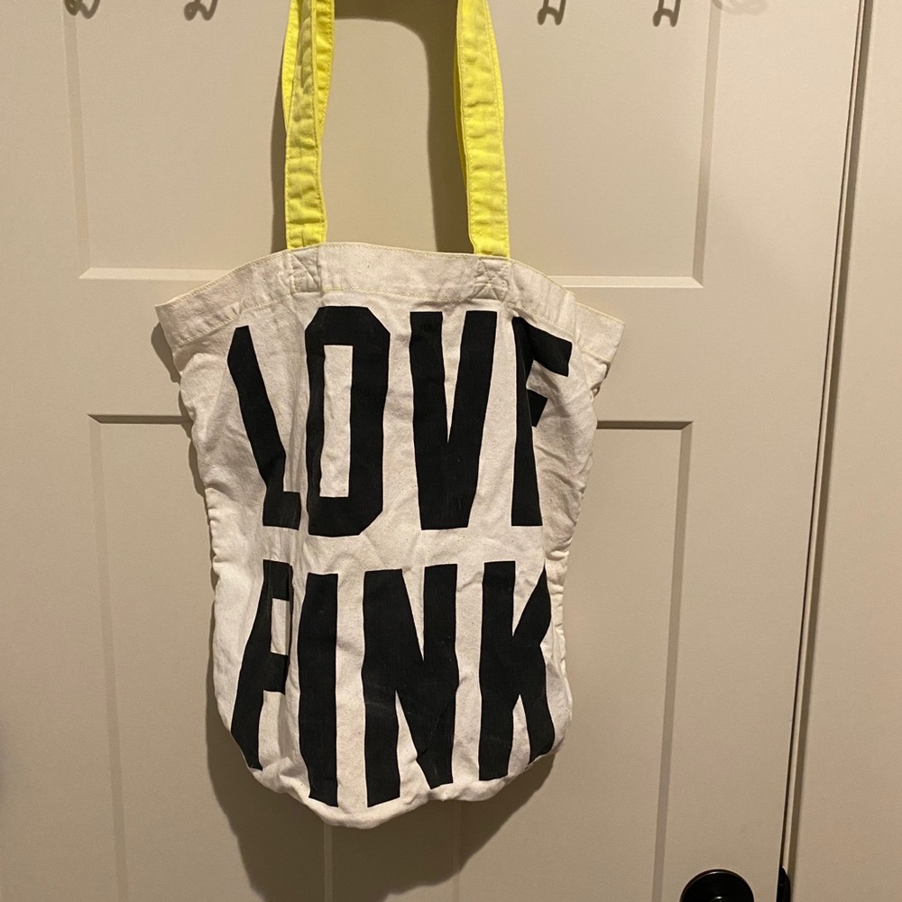 Victoria’s Secret Pink canvas tote bag